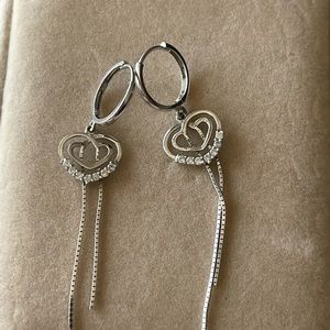 14kt diamond earrings